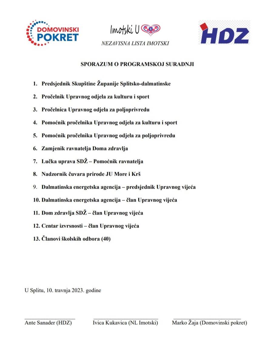 Sporazum HDZ-a i Domovinskog pokreta o podjeli fotelja? Ante Sanader: Taj dokument je lažan