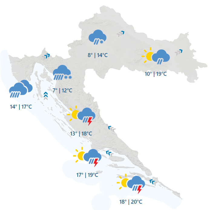 Za vikend će pasti i do čak 50 centimetara snijega: Na snazi je meteoalarm za cijelu Hrvatsku!