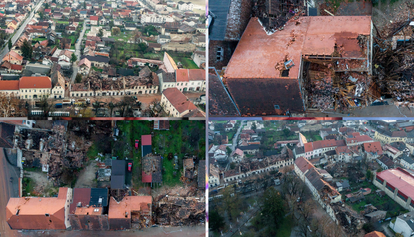 Petrinja je sada razoreni grad: Pogledajte fotografije iz zraka