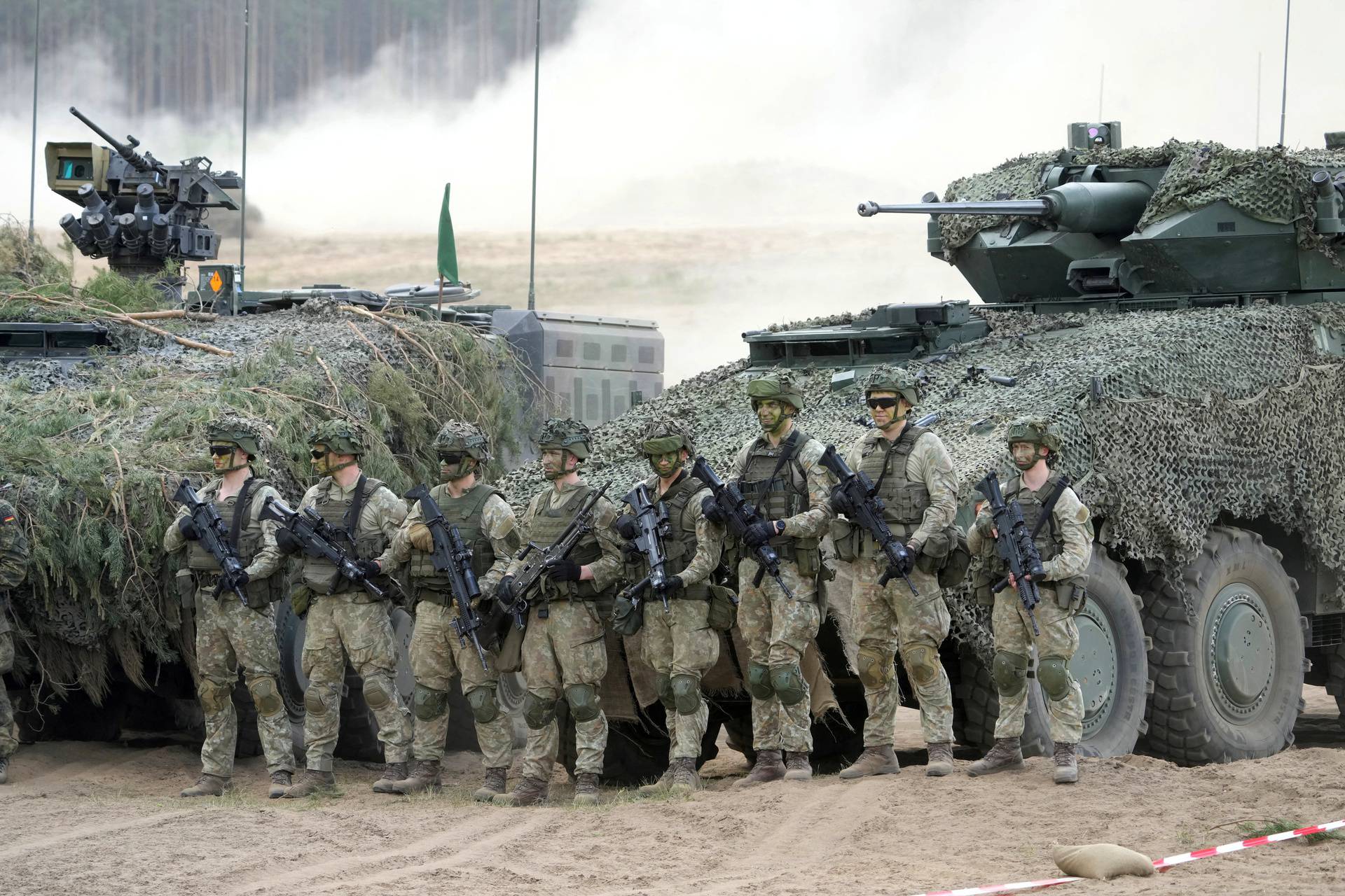 FILE PHOTO: Quadriga 2024 NATO military exercise in Pabrade