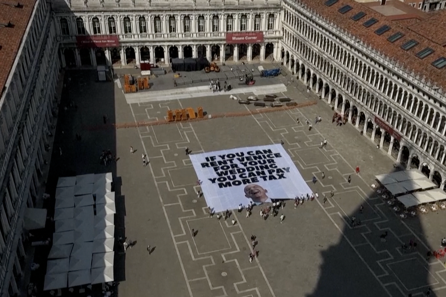 Venecija: Prosvjedi uoči vjenčanja Bezosa i Lauren Sánchez