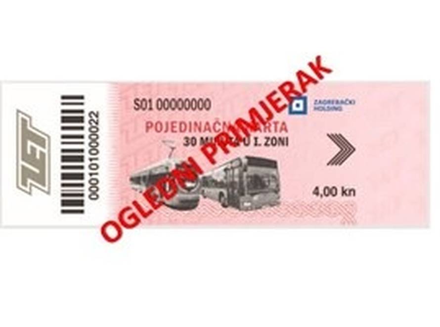 Nove karte u prodaji od sutra: Za 4 kune do 30 minuta vožnje