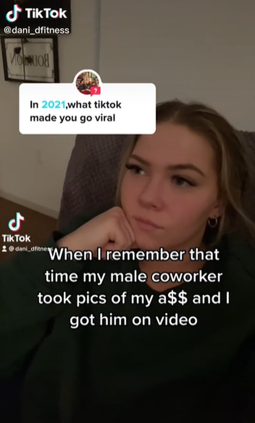 'Znala sam da je iza mene, ali nisam znala što radi. Snimila sam ga i pokazala video šefu'