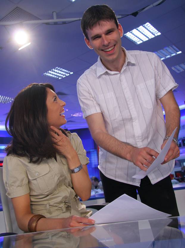 ARHIVA - 2006. Voditeljski par dnevnika Nove TV Marija Miholjek i Petar Pereža