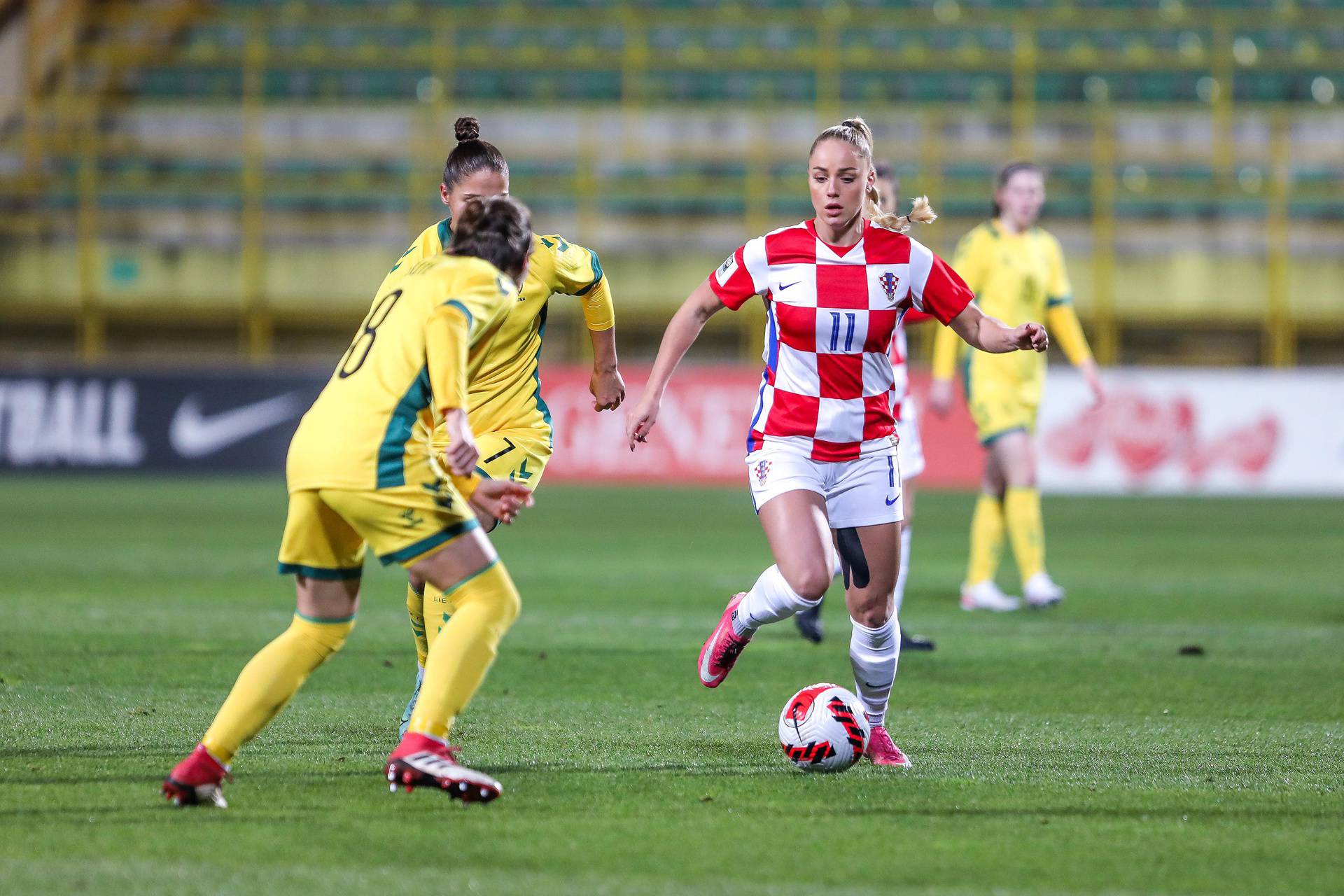 Pula: Hrvatska protiv Litve u kvalifikacijskoj utakmici za žensko Svjetsko nogometno prvenstvo