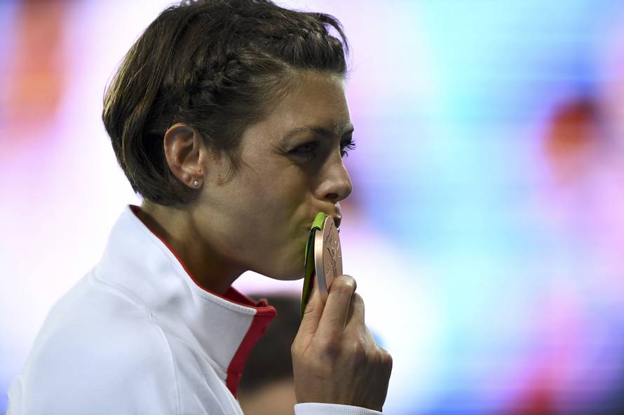 Athletics - Women's High Jump Victory Ceremony