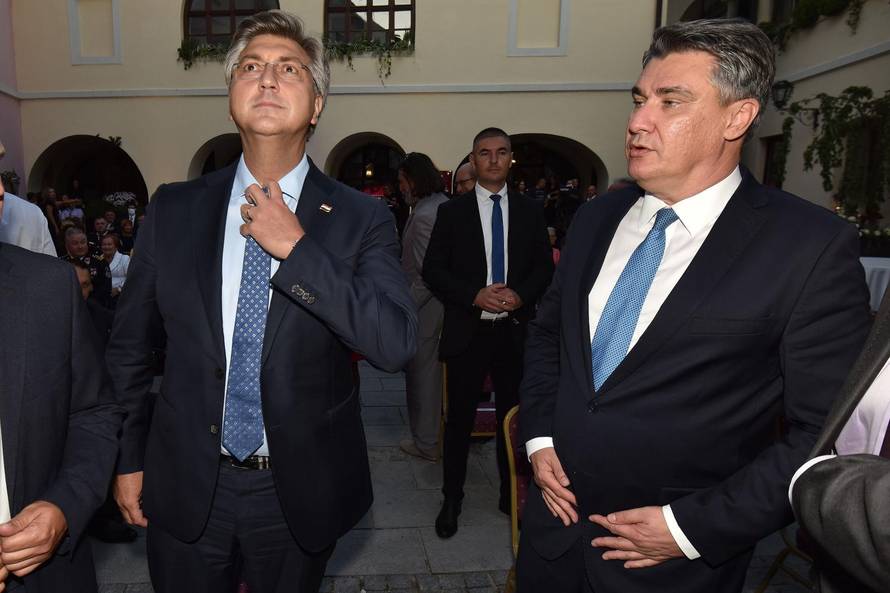 Varaždin: Milanović i Plenković na svečanoj sjednici Varaždinske županije