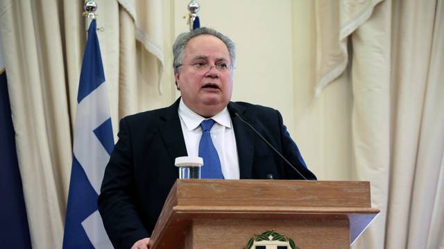 Greek Foreign Minister Kotzias meets with newly-appointed Cypriot Foreign Minister Christodoulides