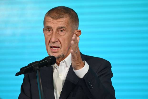 Andrej Babis czech PM during campaign ahead of municipal and senate elections in Prague, Czech Republic - 7 Sept 2026