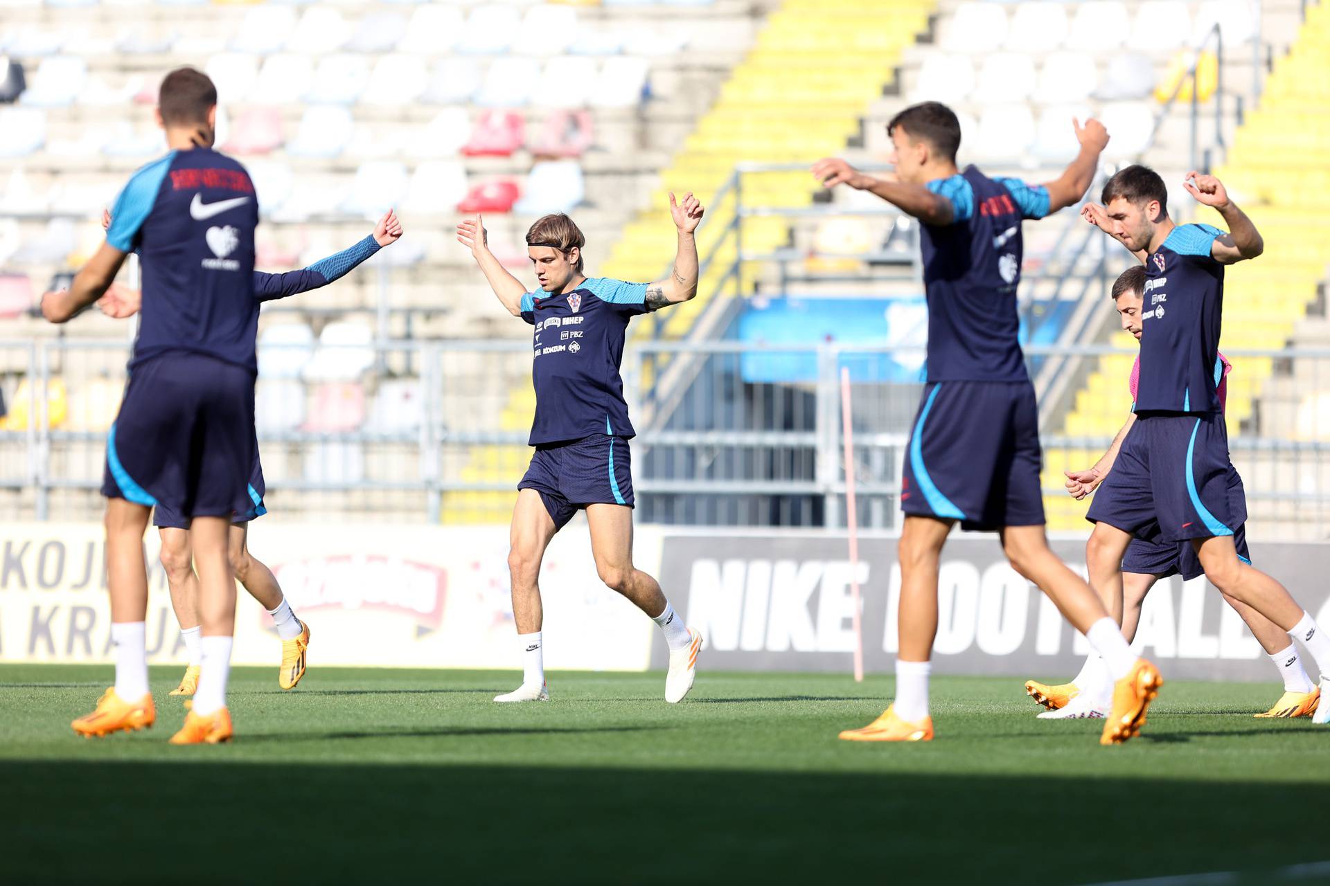 Rijeka: Na stadionu Rujevica održan trening Hrvatske nogometne reprezentacije 