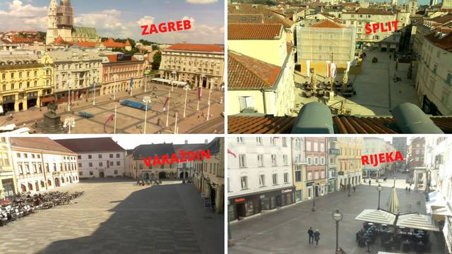 Pustoš: Pogledajte web kamere iz hrvatskih gradova i trgova...