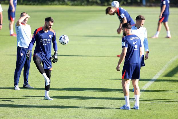 Rijeka: Nogometaši Hrvatske odradili trening na Rujevici