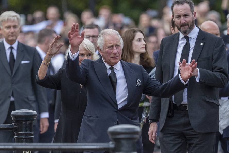 King Charles and Camilla at Buckingham Palace