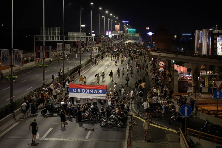 Anti-government protest in Belgrade