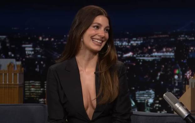 DiCaprio ex Camila Morrone on Jimmy Fallon talk show