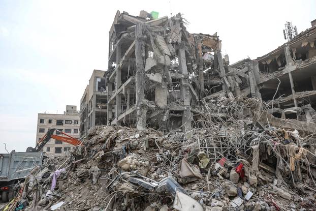 Aftermath of a strike on a building, amid the U.S.-Israeli conflict with Iran, in Tehran