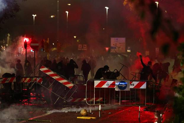 FIFA World Cup - UEFA Qualifiers - Protesters rally against the Israeli national team
