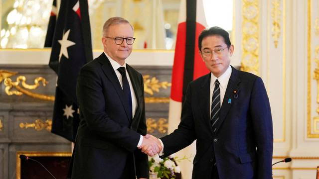 FILE PHOTO: Japan's PM Kishida meets dignitaries in Tokyo