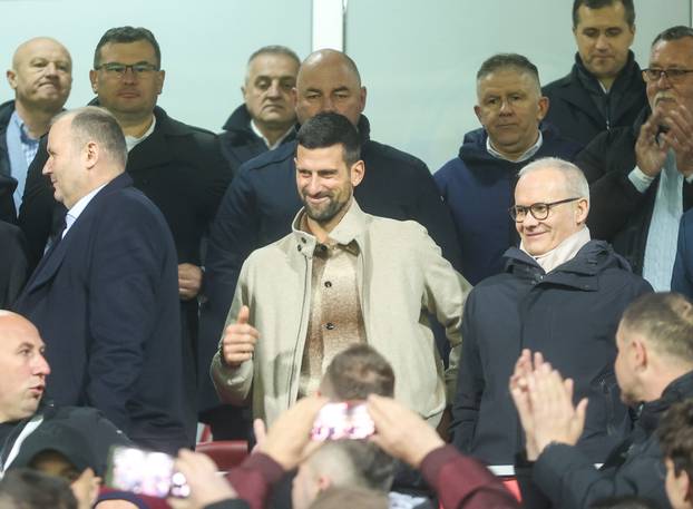 Zenica: Novak Đoković prati utakmicu Bosna i Hercegovina - Italija
