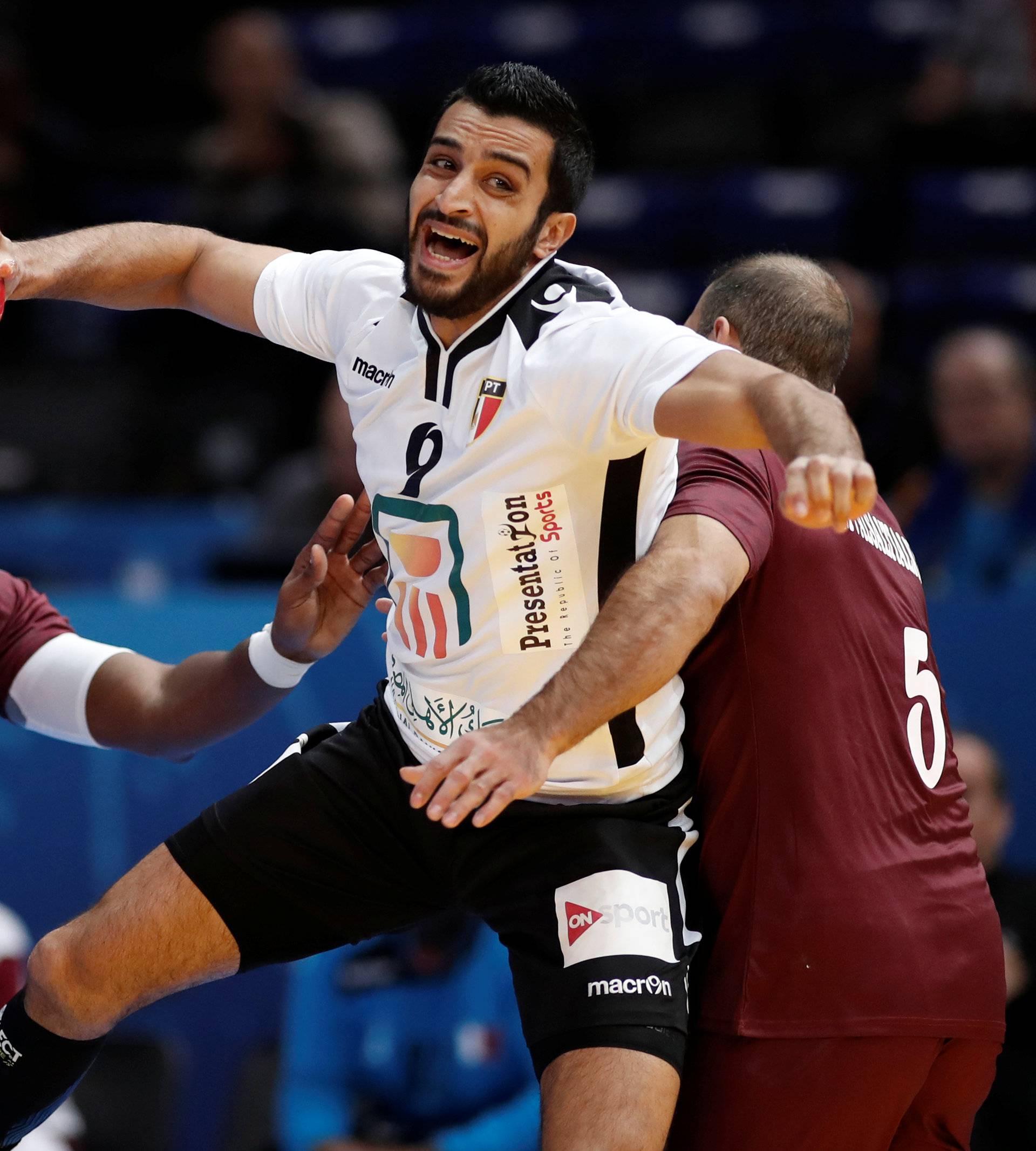 Men's Handball - Qatar v Egypt - 2017 Men's World Championship Main Round - Group D
