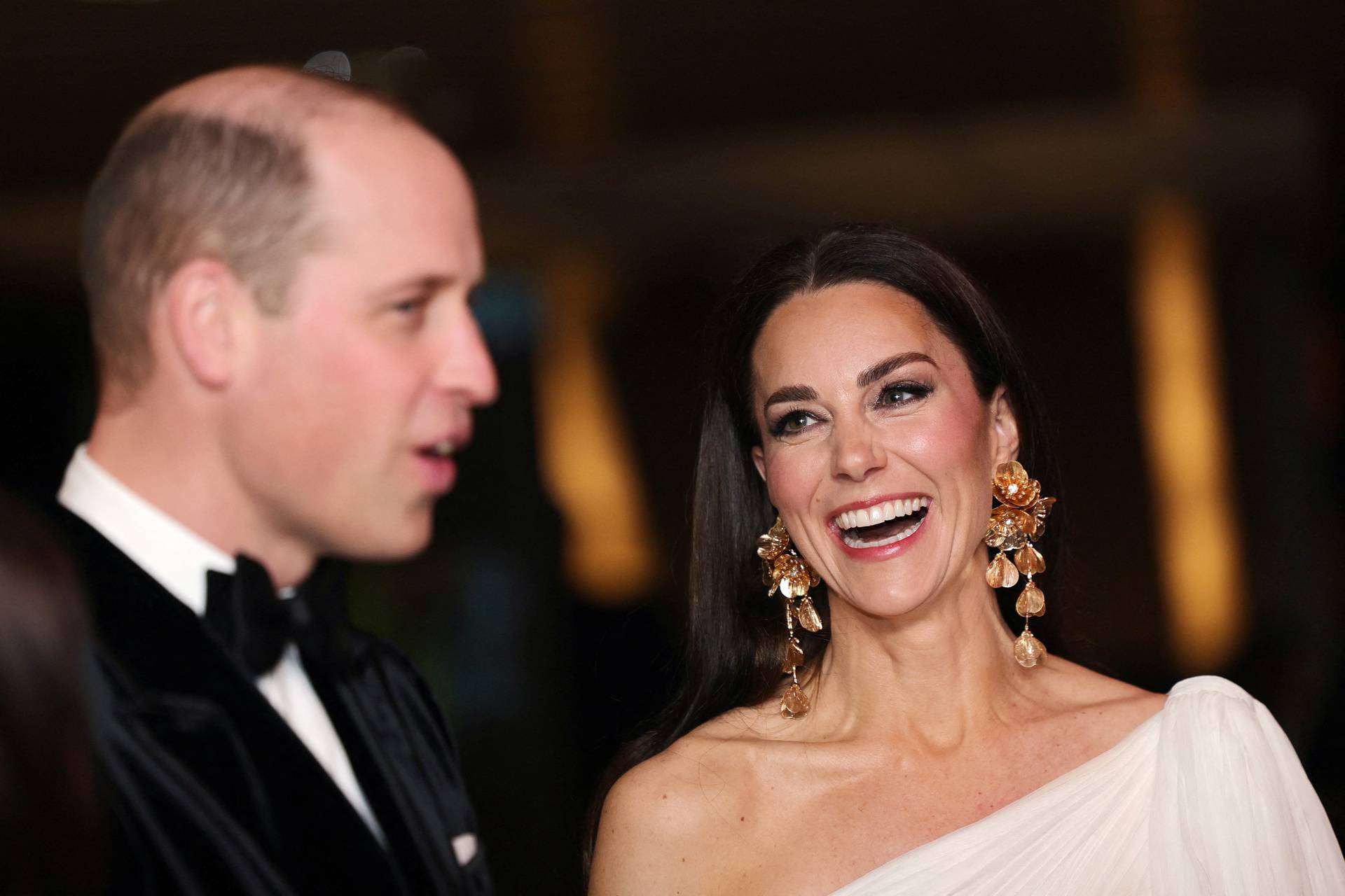 Britain's Prince William and Catherine, Princess of Wales, attend 2023 BAFTA Film Awards in London