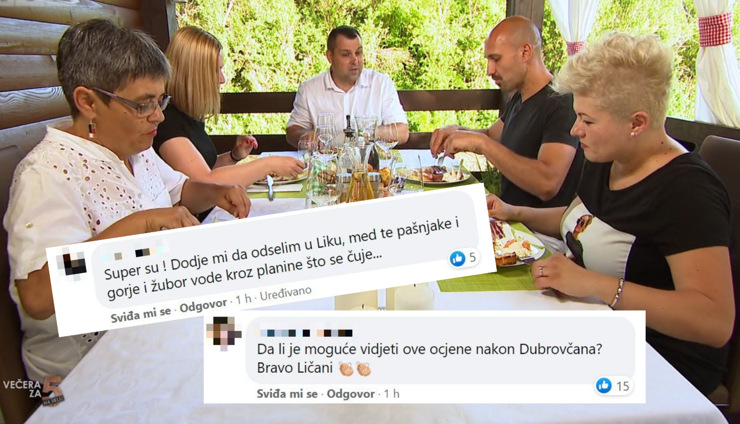 Gledatelji ne prestaju hvaliti kandidate  'Večere za 5 na selu': 'Ma dođe mi da odselim u Liku'