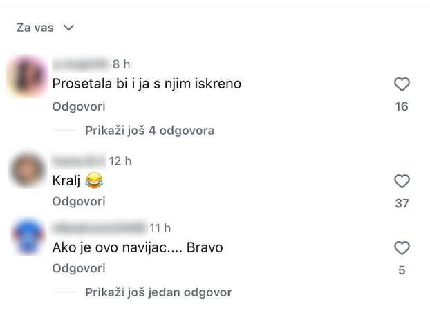 FOTO Navijač ušetao na tekmu Dinama, a Hrvatice mu pišu: 'Dobar je k'o dobar dan!'