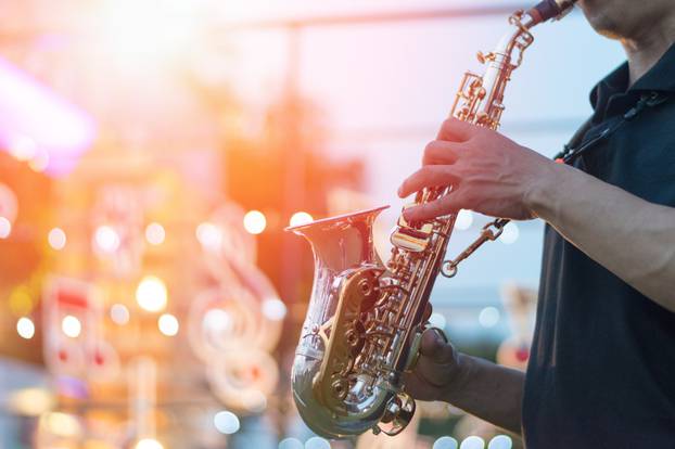 Jazz,Festival.,Saxophone,,Music,Instrument,Played,By,Saxophonist,Player,Musician