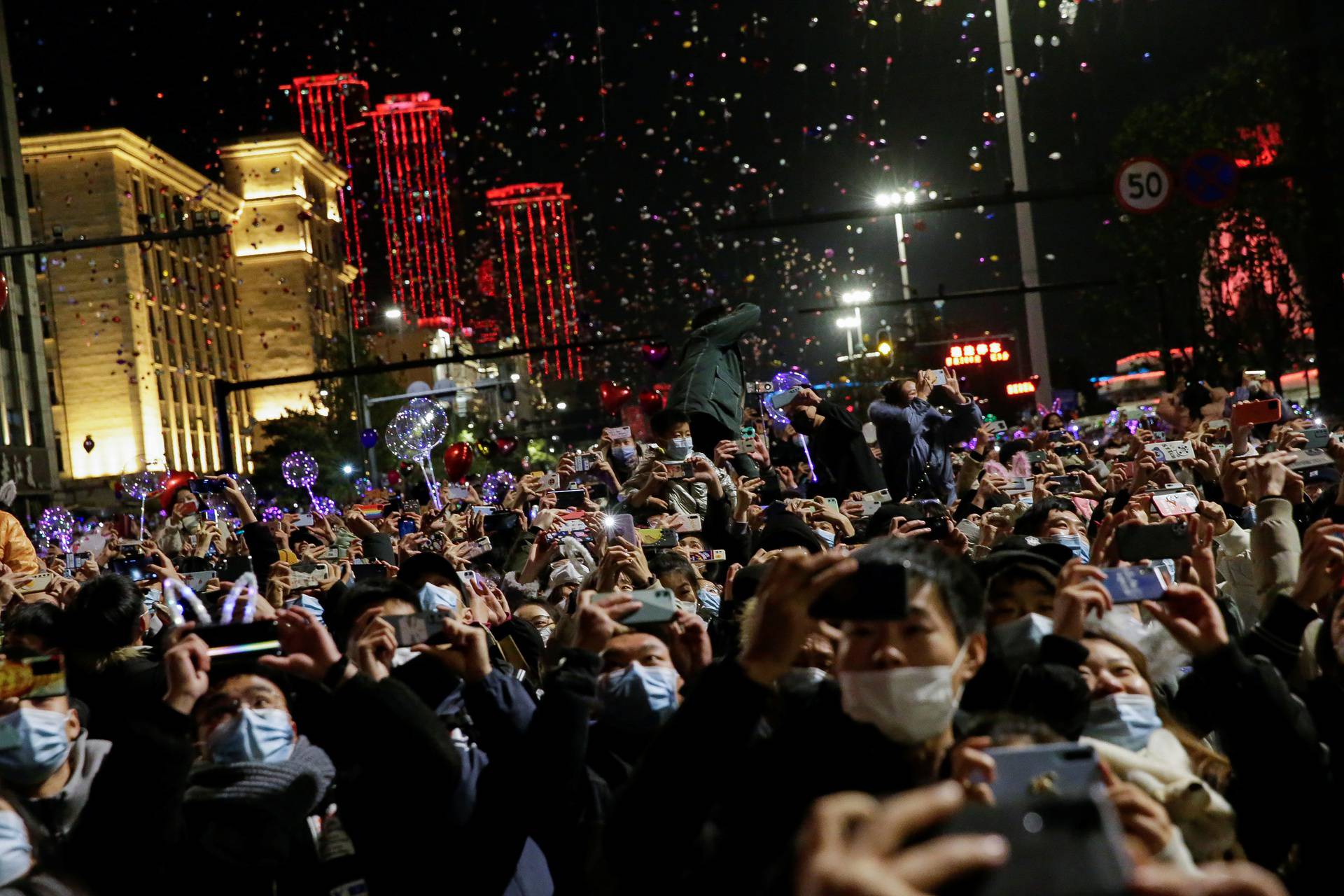 New Year's Eve celebrations in Wuhan