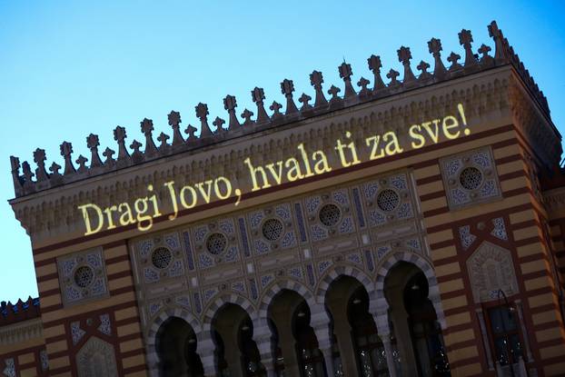 Na zgradi sarajevske Vijećnice projekcija u čast Jovana Divjaka