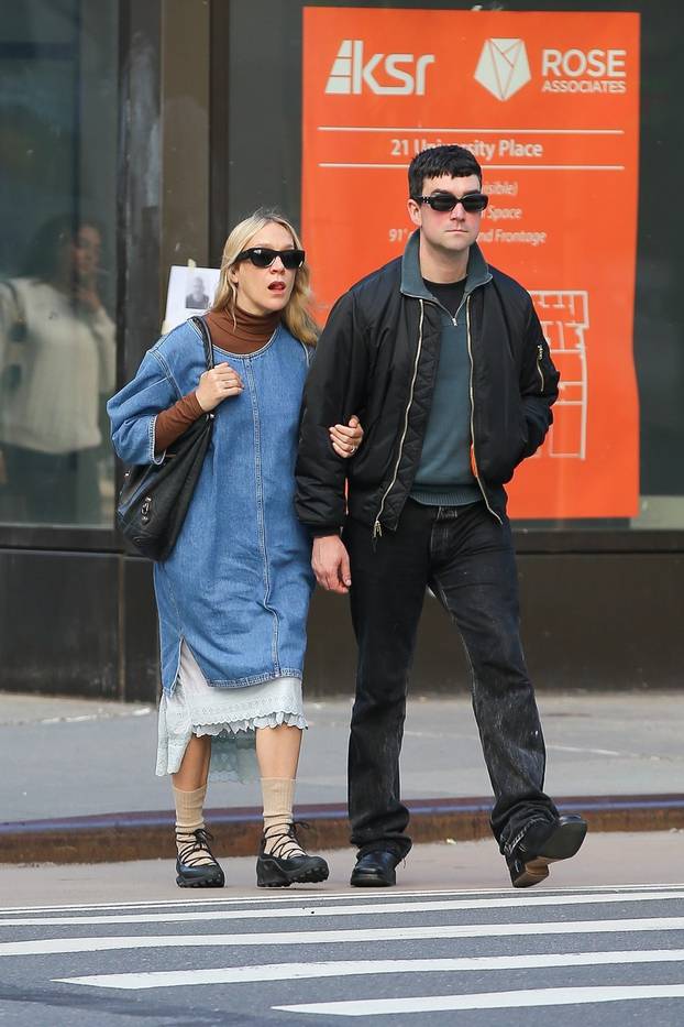 *EXCLUSIVE* Chloë Sevigny and Siniša Mačković enjoy a hand-in-hand stroll in NYC