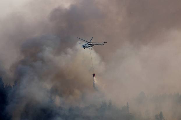 Wildfire on Evia island