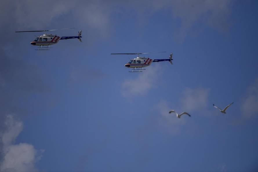 Zagreb: Generalna proba svečanog vojnog mimohoda - zračne snage 