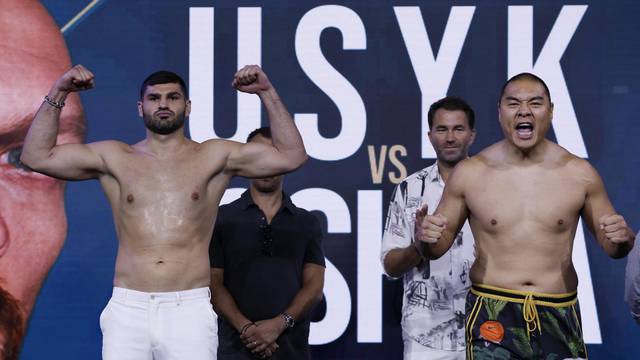 Boxing - Oleksandr Usyk v Anthony Joshua - WBA, WBO and IBF Heavyweight World Title - Weigh-in