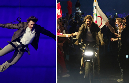 Tom Cruise na zatvaranju OI-ja spustio se užetom na stadion, pa pobjegao na motoru