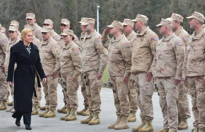 Kolinda ispratila 2. kontigent hrvatske vojske u Afganistan