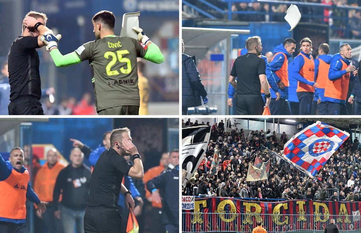 HNL Slaven - Hajduk; Delegat: Torcida je upaljačem i stolcem pogodila ...