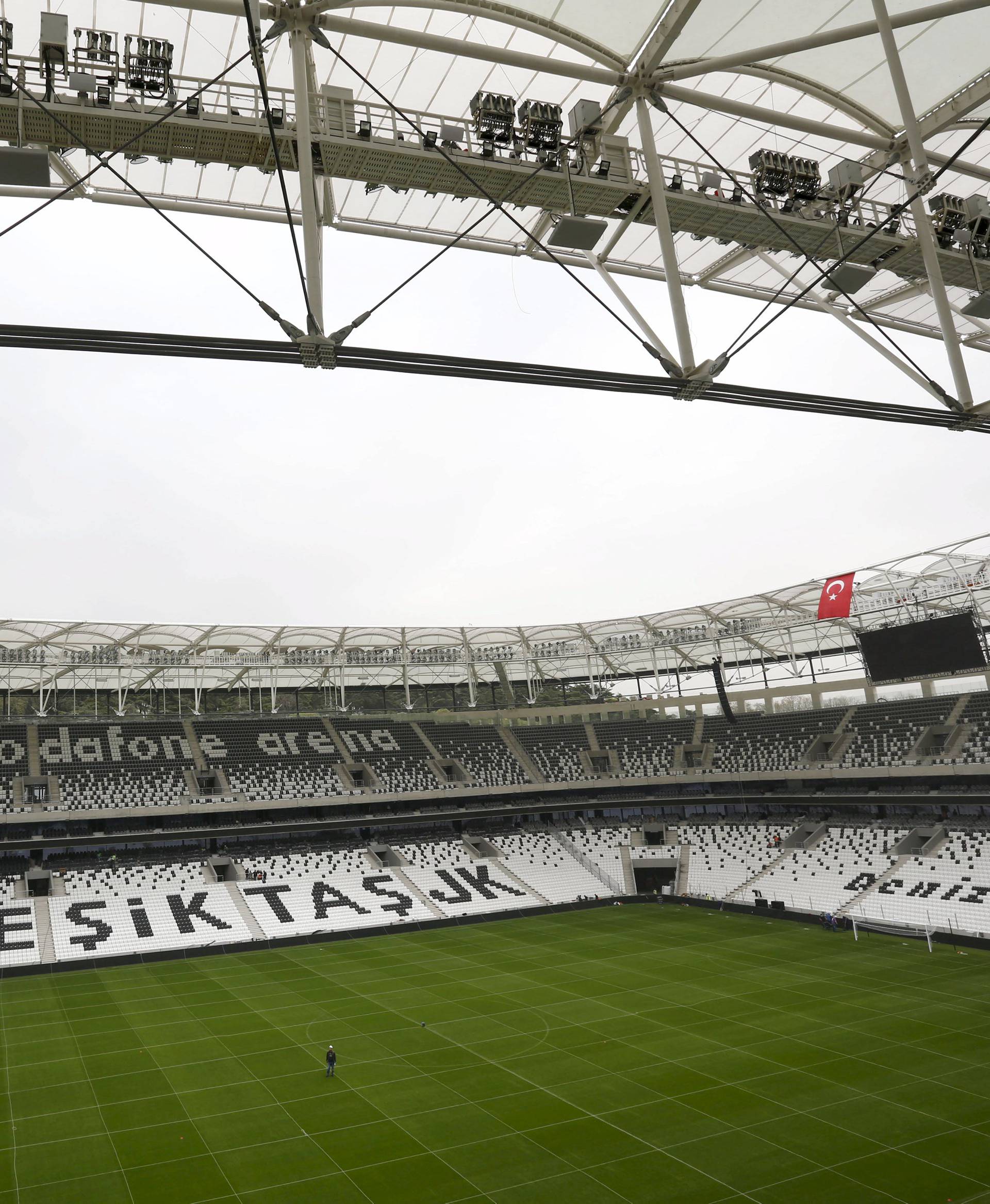 A general view shows Vodafone Arena, the new stadium of Besiktas soccer team, in Istanbul