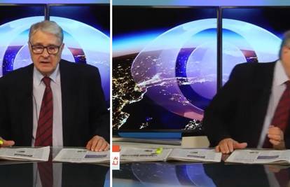 Zastrašujuća snimka javljanja uživo iz talijanskog TV studija: Zbog potresa su pobjegli van
