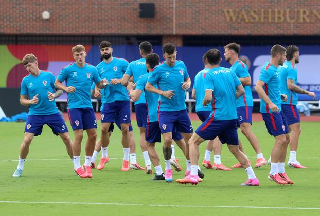 Dallas: Trening hrvatskih nogometnih reprezetativaca uoči utakmice protiv Engleske