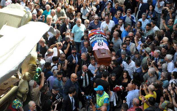 Funeral in the Cathedral of Toto' Schillaci.