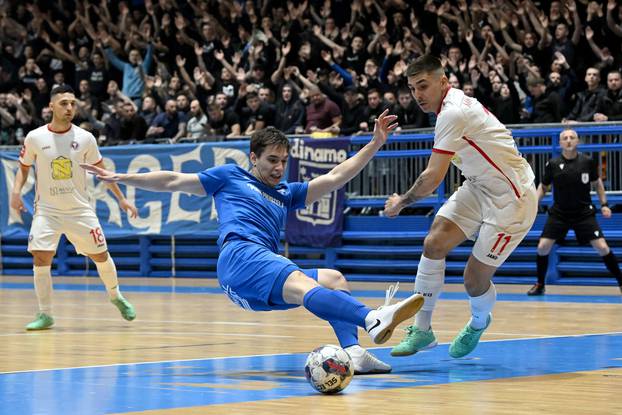 Zagreb: Prva utakmica četvrtfinala SuperSport HMNL-a, MNK Futsal Dinamo - MNK Torcida