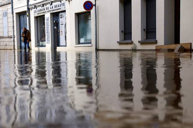 Floods due to heavy rain and storm Kirk in France
