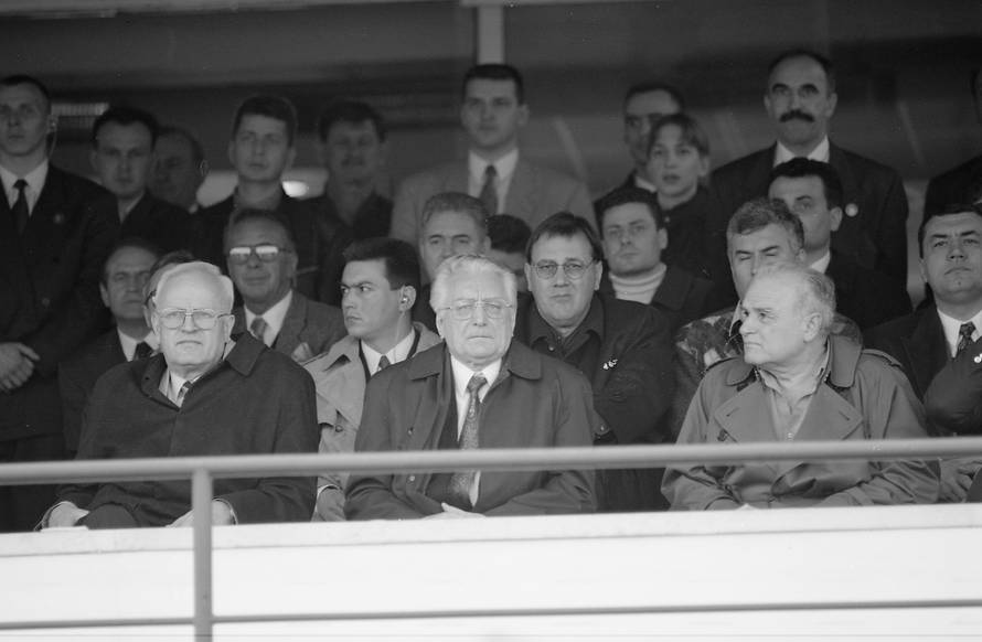 Zagreb: NK Croatia i HNK Hajduk na stadionu u Maksimiru, 24.03.1996.