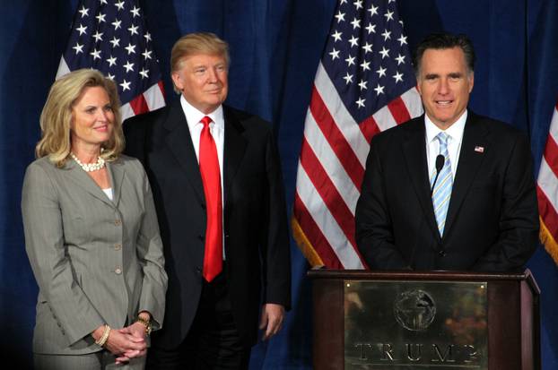 Mitt Romney and Donald Trump