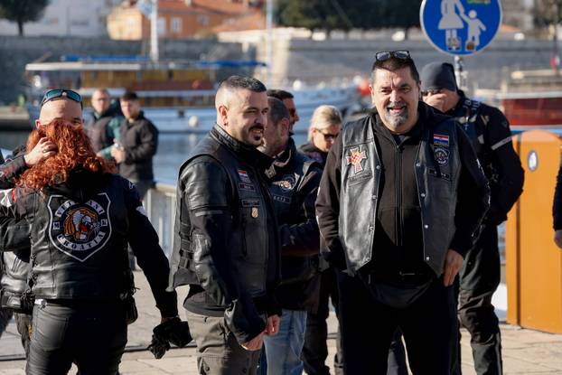 Zadar: Moto defile Zadar - Maslenički most koji je održan povodom obilježavanja 33. obljetnice VRO Maslenica