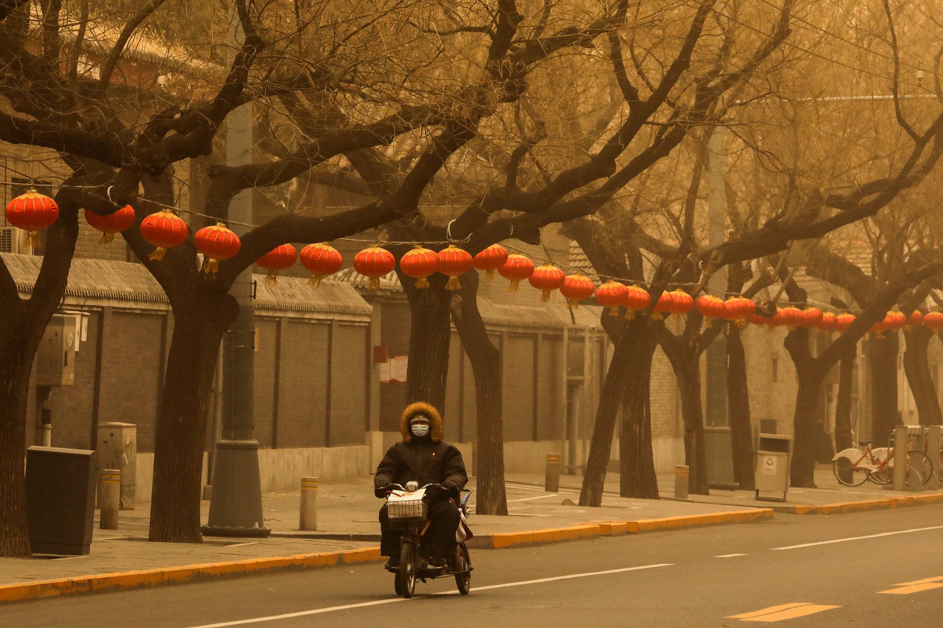 Sandstorm in Beijing, China