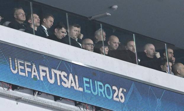 Mario Mandžukić pratio susret Hrvatske i Španjolske u polufinalu Europskog prvenstva u futsalu