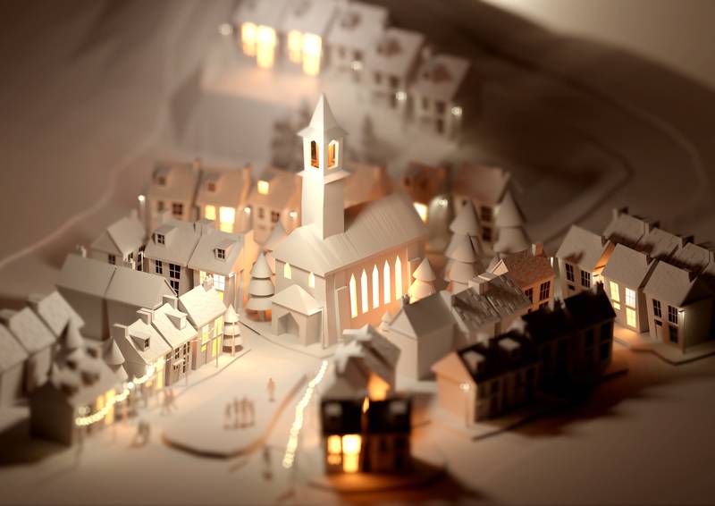 Model Christmas Village