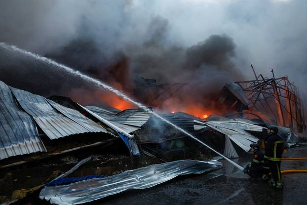 Aftermath of a Russian missile attack in Kyiv